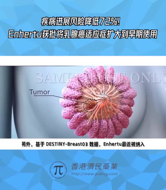 乳腺癌进展风险降低72%！Enhertu扩大至早期使用，并纳入《NCCN指南》