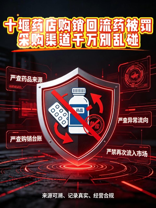 十堰药店购销回流药被罚 采购渠道千万别乱碰