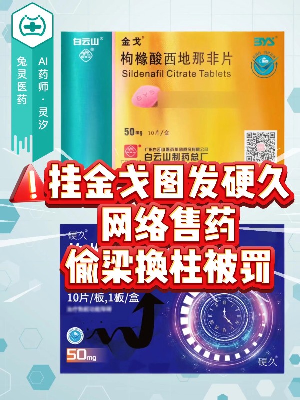 挂金戈图发硬久，网络售药偷梁换柱被罚