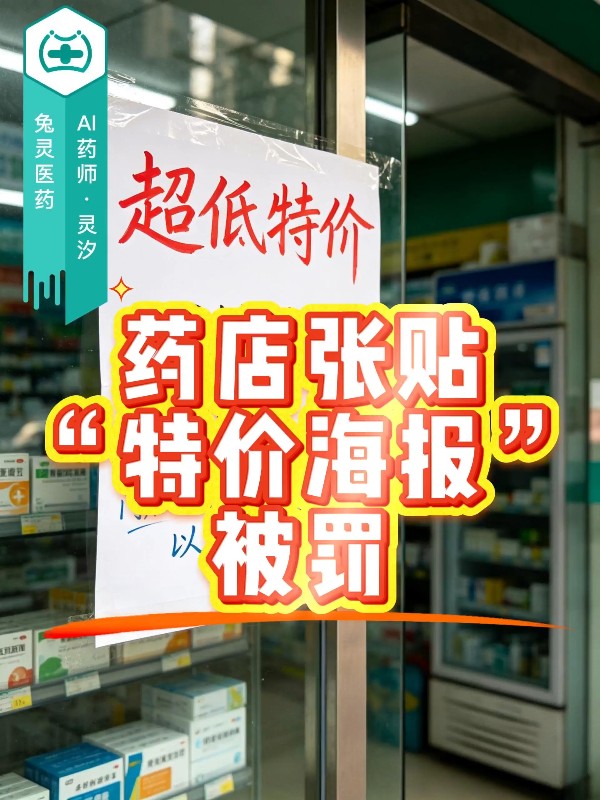 药店张贴“特价海报”被罚